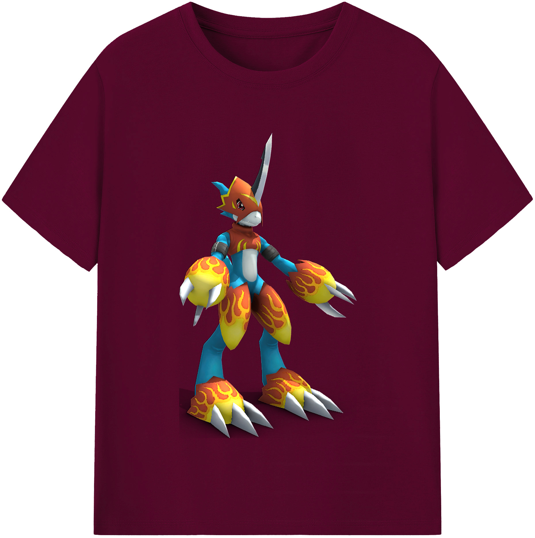 （画像用） Digimon デジタルモンスター/デジモン レディースカジュアルプリントTシャツ（綿100％）